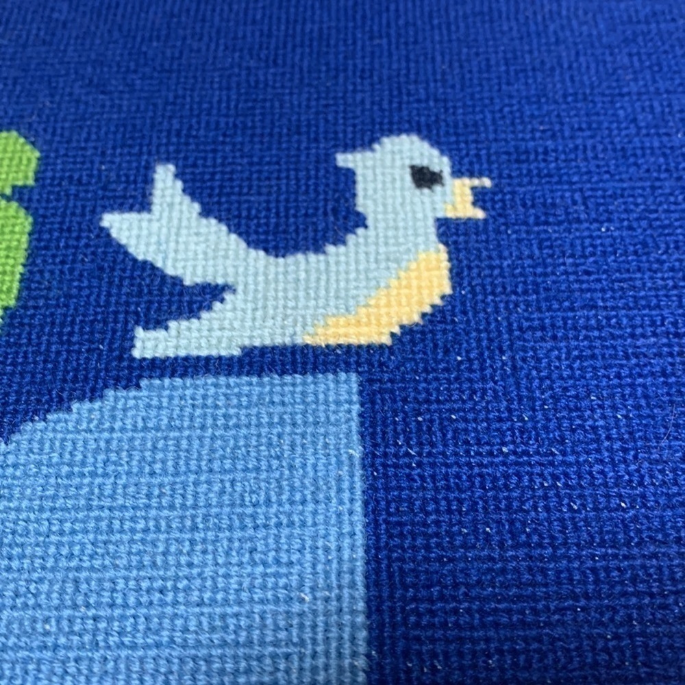 Vintage Duck family needlework framed - Picture 4 of 8